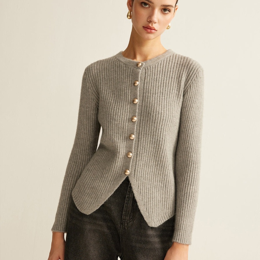 Commense Button Down Split Cardigan - image 1